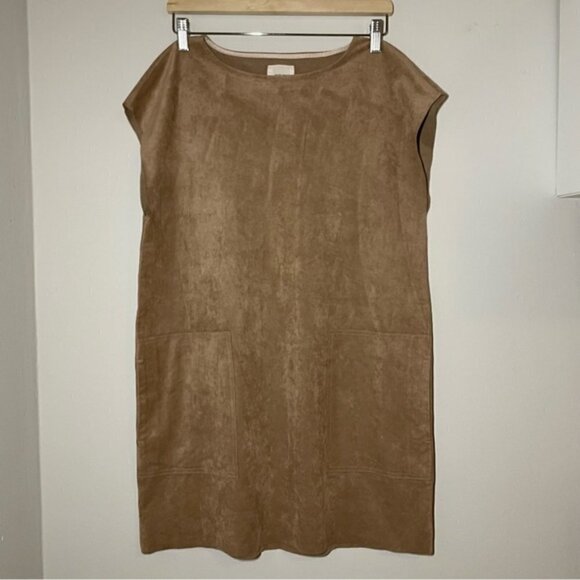 Aritzia Wilfred Free Nori Faux Vegan Suede Dress size S - Picture 6 of 6